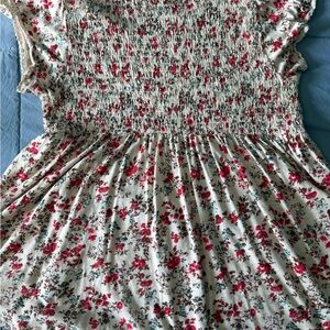 Torrid Floral Smocked Blouse